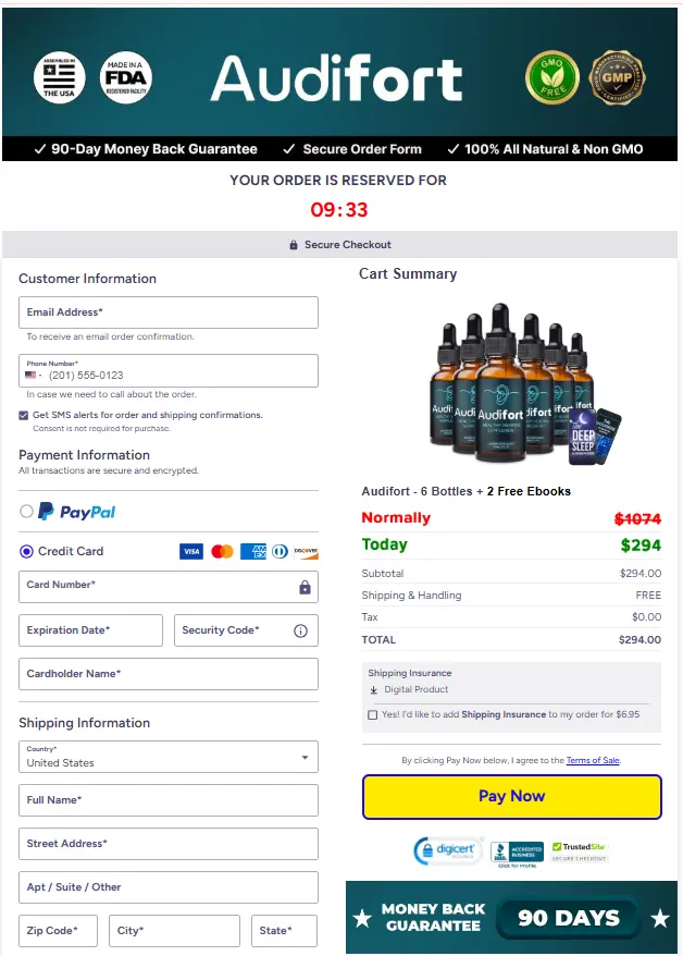 Secure Checkout Form